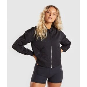 Gymshark Lo Bomber Jacket in Black Size XS